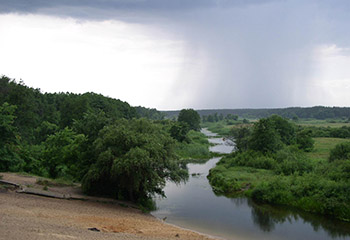 Биоцентр «Веневитиново»: вид на реку Усмань